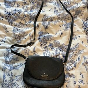 Kate Spade Black Leather Crossbody Bag